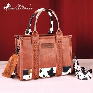 Wrangler cow print crossbody